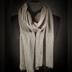 Rhinestone Sparkle Knit Scarf